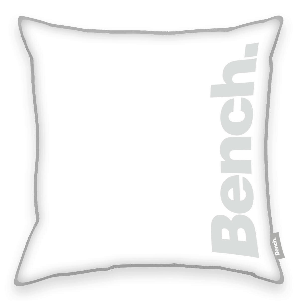 KISSENHÜLLE 50/50 cm  - Weiß/Grau, KONVENTIONELL, Textil (50/50cm) - Bench