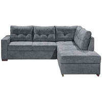 SAROKKANAPÉ textil, faalapú anyag antracit  - fekete/antracit, Basics, műanyag/faalapú anyag (234/213cm) - MID.YOU