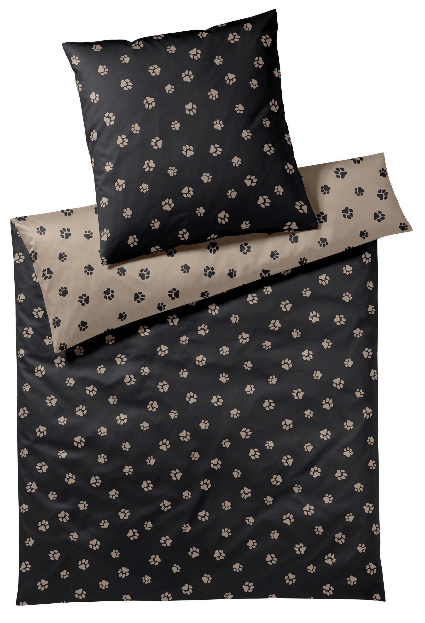 POSTEĽNÁ BIELIZEŇ, makosatén, čierna, 140/200 cm - čierna, Basics, textil (140/200cm) - Elegante