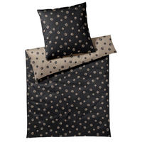 POSTEĽNÁ BIELIZEŇ, makosatén, čierna, 140/200 cm  - čierna, Basics, textil (140/200cm) - Elegante