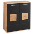 SCHUHSCHRANK 84/95/38 cm  - Chromfarben/Silberfarben, Basics, Holzwerkstoff/Metall (84/95/38cm) - Xora