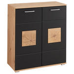 SCHUHSCHRANK 84/95/38 cm  - Chromfarben/Silberfarben, Basics, Holzwerkstoff/Metall (84/95/38cm) - Xora