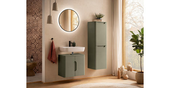 MIDISCHRANK 41/130/35 cm  - Schilfgrün, KONVENTIONELL, Holzwerkstoff (41/130/35cm) - Xora