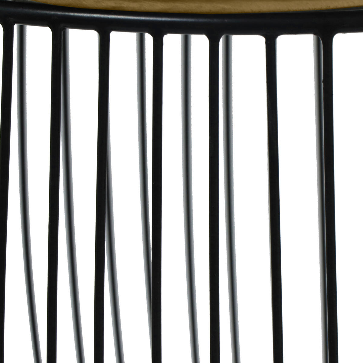 BEISTELLTISCH 43/43/42 cm Schwarz, Goldfarben rund  - Goldfarben/Schwarz, Design, Metall (43/43/42cm) - Boxxx