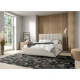 POLSTERBETT gepolstertes Kopfteil, Lattenrost, Bettkasten Beige 180/200 cm - Beige/Schwarz, KONVENTIONELL, Holz/Textil (180/200cm) - Hom`in