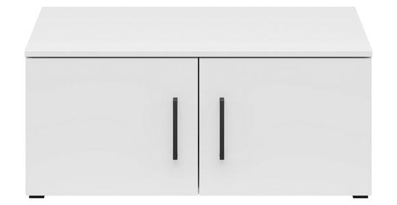 AUFSATZSCHRANK 80/35/52 cm - Schwarz/Weiß, MODERN, Holzwerkstoff/Kunststoff (80/35/52cm) - Carryhome