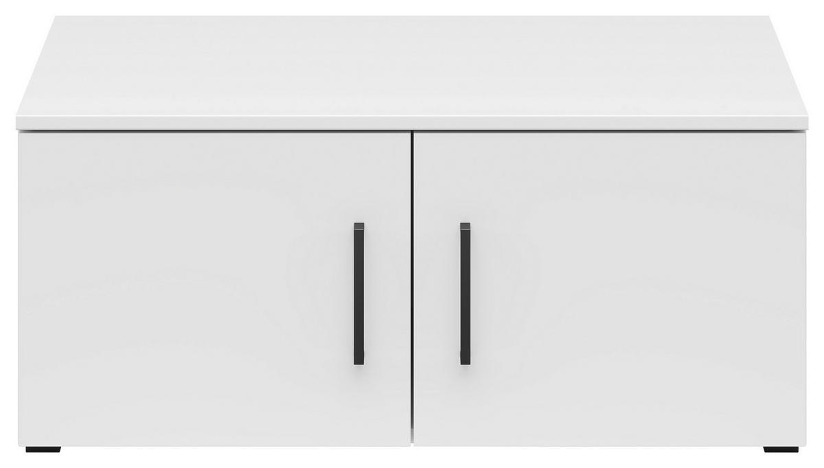 DODATNI ELEMENT ZA ORMAR - bela/crna, Moderno, pločasti materijal/plastika (80/35/52cm) - Carryhome
