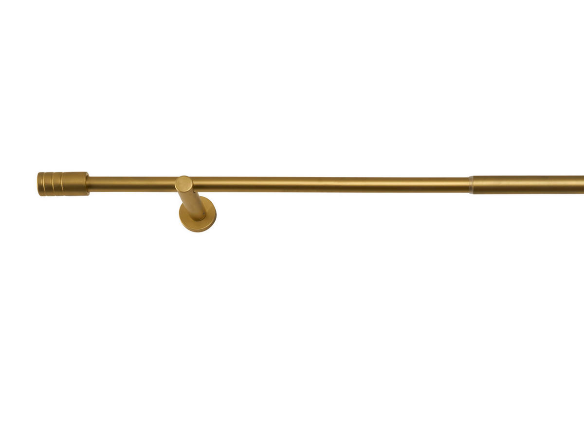 VORHANGSTANGENSET  120 cm  - Goldbraun, Basics, Metall (120cm)