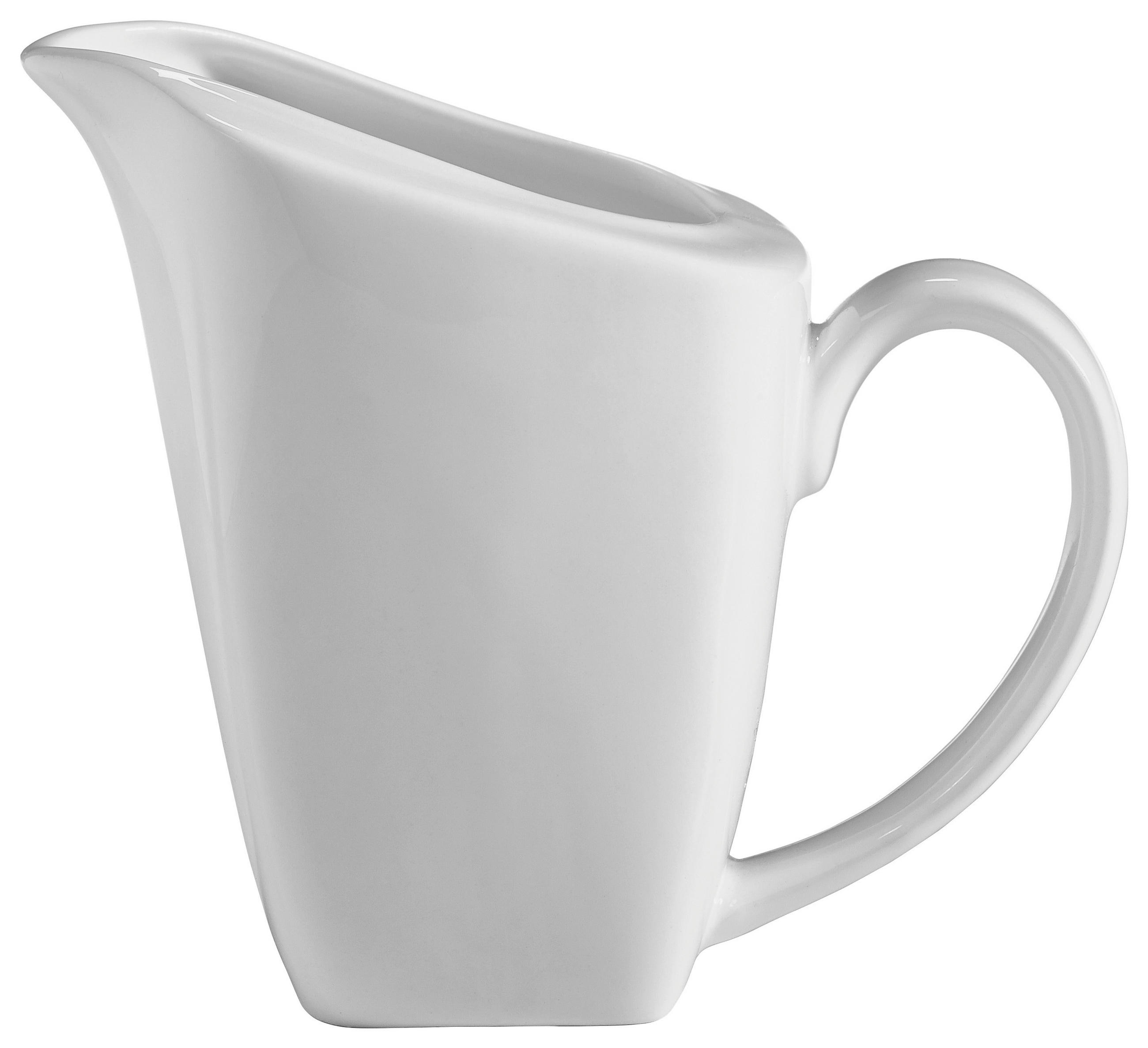 KANVIČKA NA MLIEKO, kostný porcelán (bone china) - biela, Lifestyle, keramika (6,5-8/9,5cm) - Novel