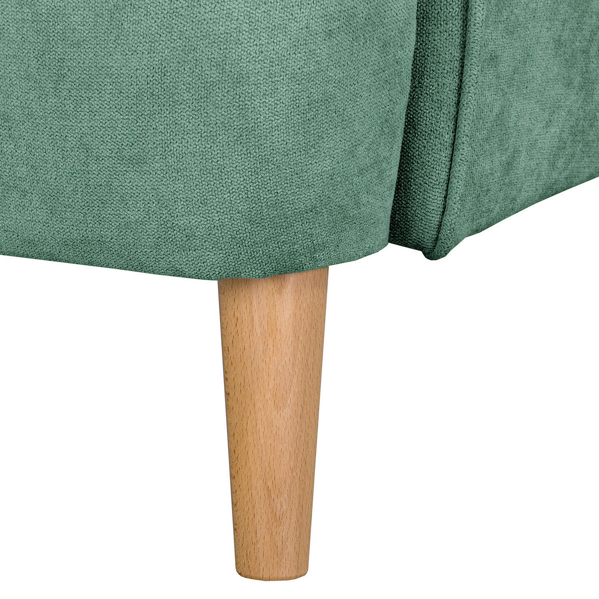 OHRENSESSEL Mikrofaser Mintgrün  - Naturfarben/Mintgrün, Design, Holz/Textil (87/105/90cm) - Livetastic