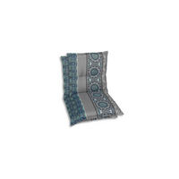 SESSELAUFLAGENSET Ornament  - Blau/Hellgrau, Basics, Textil (50/7/100cm)