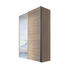SCHWEBETÜRENSCHRANK 2-türig Sonoma Eiche - Weiß/Sonoma Eiche, KONVENTIONELL, Glas/Holzwerkstoff (150/216/68cm) - Hom`in