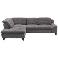 HÖRNSOFFA i chenille gråbrun  - gråbrun/svart, Klassisk, metall/textil (200/281cm) - MID.YOU