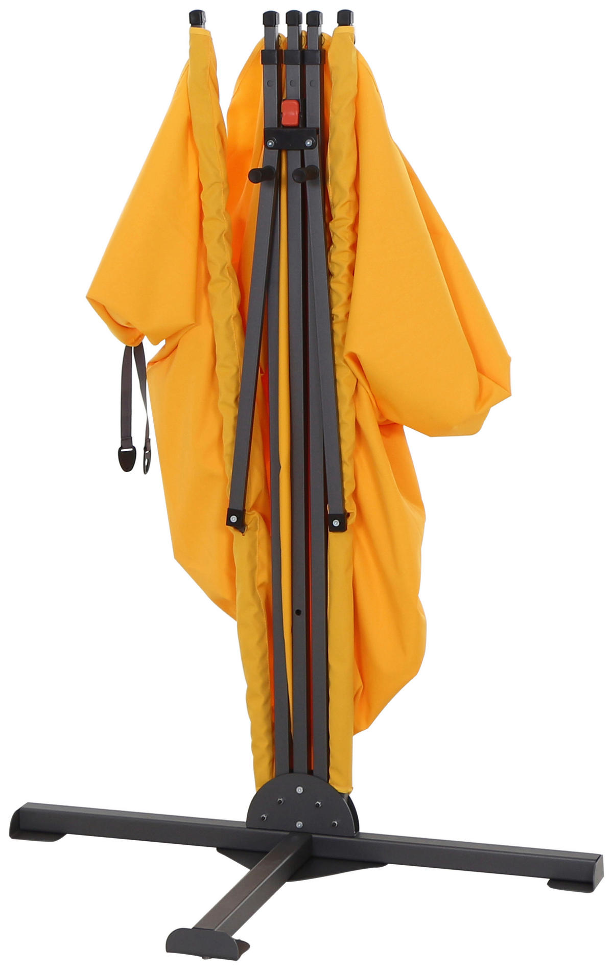 SICHTSCHUTZ - Anthrazit/Gelb, KONVENTIONELL, Textil/Metall (280/150cm) - Siena Garden