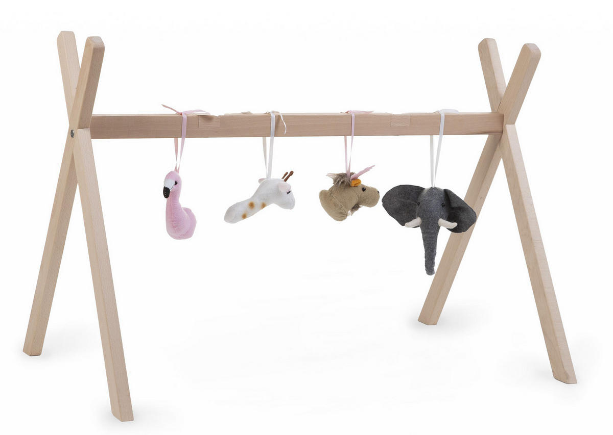 WIEGENGESTELL Tipi Stand Buche  Buchefarben  - Buchefarben, Trend, Holz (87/52/60cm) - Childhome