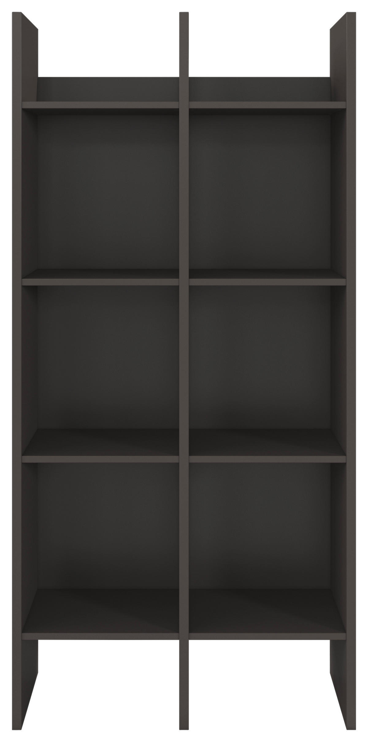 REGALELEMENT Graphitfarben  - Graphitfarben, KONVENTIONELL, Holzwerkstoff (78/162/34cm) - Xora
