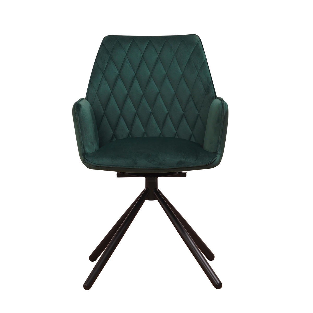 SADA STOLIČIEK S PODRÚČKAMI 2 kus - čierna/zelená, Modern, kov/textil (57,5/92/52cm) - MID.YOU