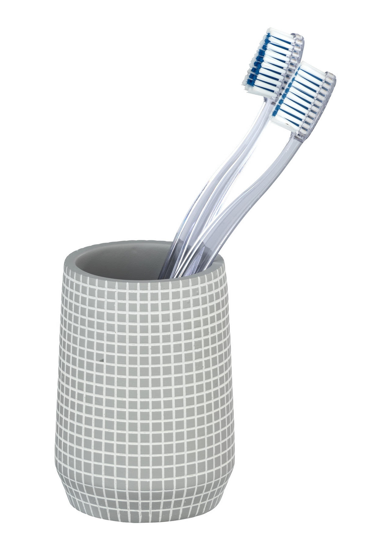 TANDBORSTGLAS plast  - grå, Basics, plast (7,2/9,8cm)