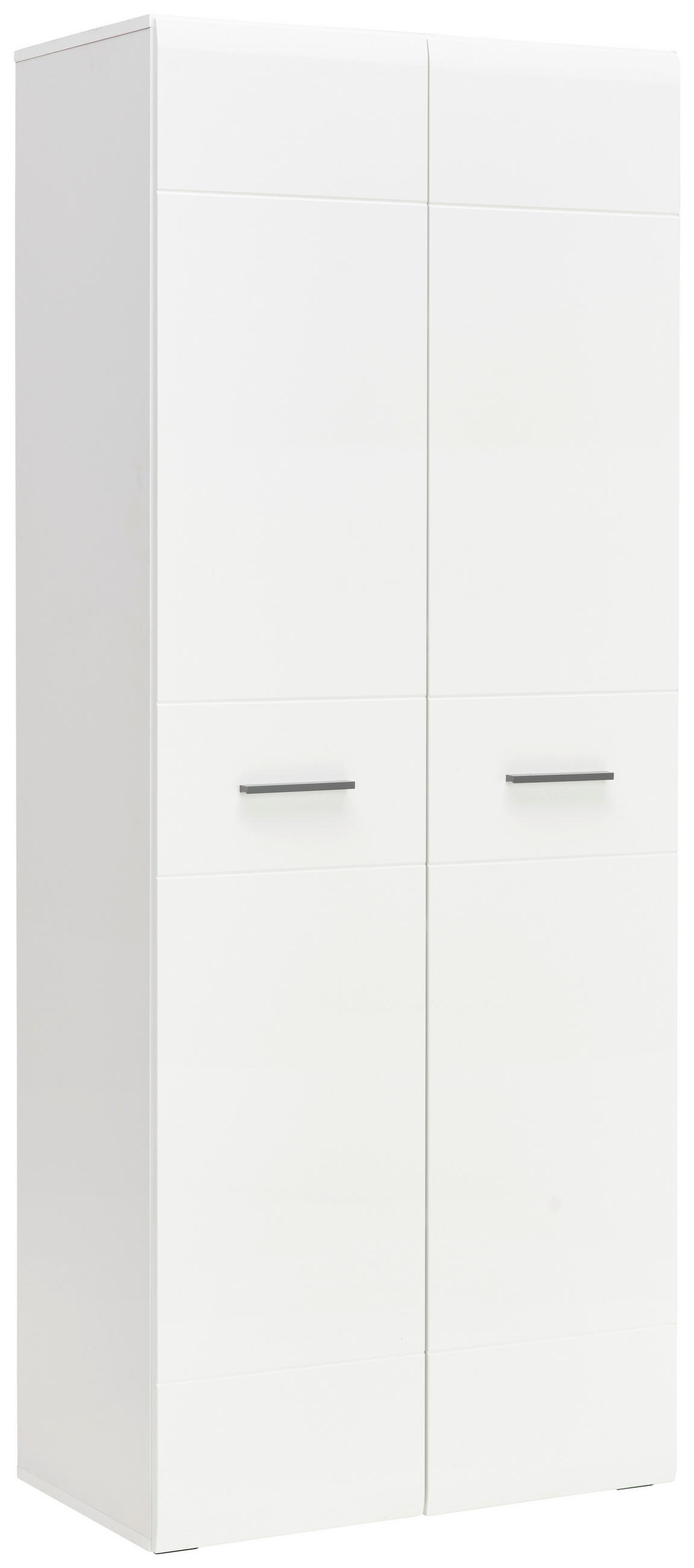 SKRINKA NA DOKUMENTY, antracitová, biela, biela s vysokým leskom, 75/185,6/41,6 cm - biela/biela s vysokým leskom, Basics, kompozitné drevo (75/185,6/41,6cm) - Hom`in