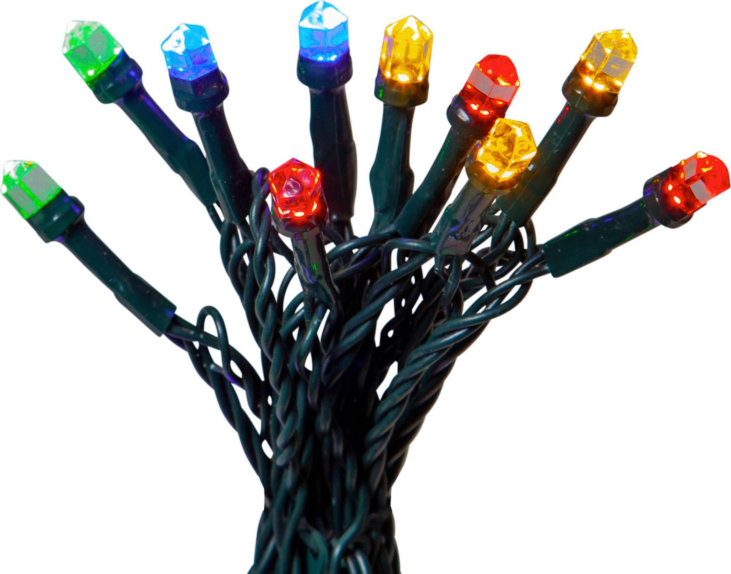 LICHTERKETTE 750 cm  - Multicolor/Schwarz, Basics, Kunststoff (750cm) - Eglo