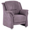 SESSEL in Mikrofaser Lila, Flieder  - Beige/Lila, Konventionell, Textil/Metall (90/100/92cm) - Beldomo Comfort