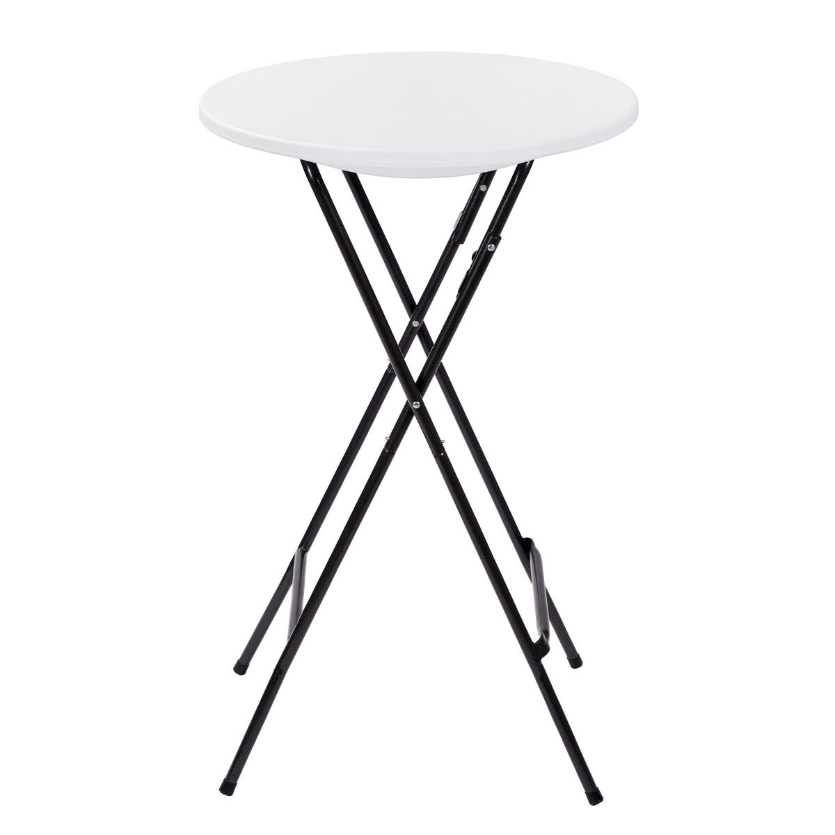 STEHTISCH Schwarz, Weiß  - Schwarz/Weiß, Basics, Kunststoff/Metall (60/60/107cm) - Gardenson