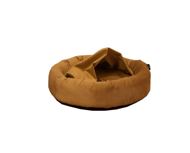 HUNDEBETT - Gelb, KONVENTIONELL, Textil (68/68/18cm)