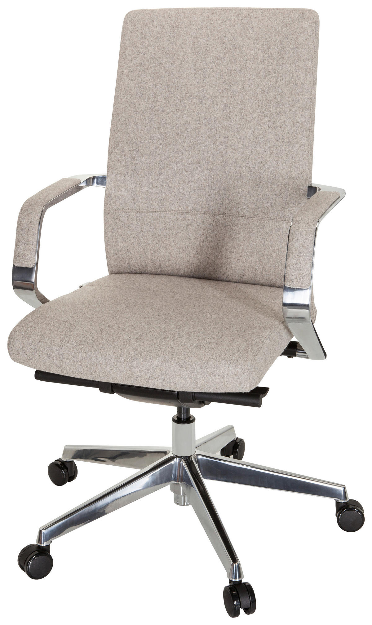 DREHSTUHL  in Flachgewebe Beige  - Beige/Silberfarben, MODERN, Kunststoff/Textil (60/105/60cm) - MID.YOU