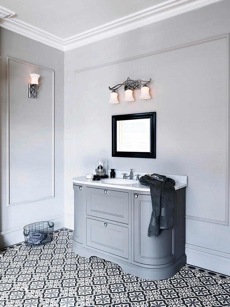 BADEZIMMER-WANDLEUCHTE - Chromfarben, Basics, Glas/Metall (61/15,2/37,3cm) - Elstead Lighting