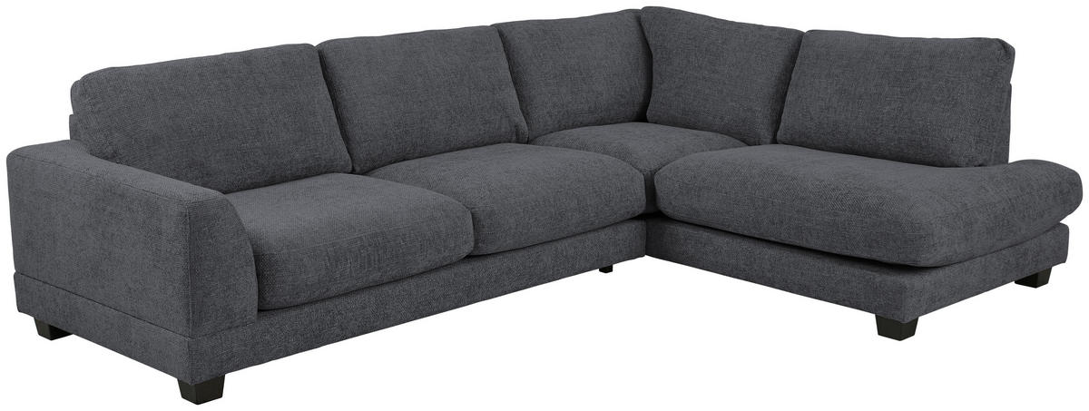 SOFFA i blå  - blå/svart, Design, textil/plast (285/203cm) - Pure Home Comfort