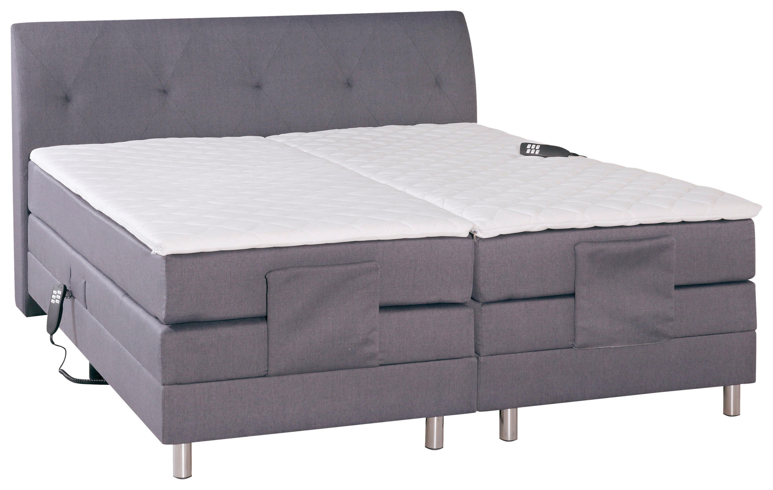 POSTELJA BOXSPRING 180 cm   x 200 cm  , tekstil  - barve kroma, Design, tekstil (180/200cm) - Xora