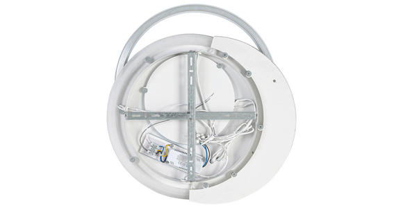 DECKENLEUCHTE    44/48/5 cm  - Chromfarben/Alufarben, Trend, Kunststoff/Metall (44/48/5cm) - Novel