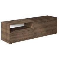 LOWBOARD  35/42/136 cm  stehend  - Eichefarben/Schwarz, Design, Holzwerkstoff (35/42/136cm) - Livetastic