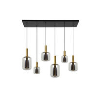 HÄNGELEUCHTE JOANET 132/41.5/218 cm   - Hellgrau, Design, Glas (132/41.5/218cm) - Lucide