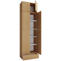 SKOSKÅP  i 70/240/39 cm  - bokfärgad/grå, Klassisk, trämaterial/plast (70/240/39cm) - MID.YOU