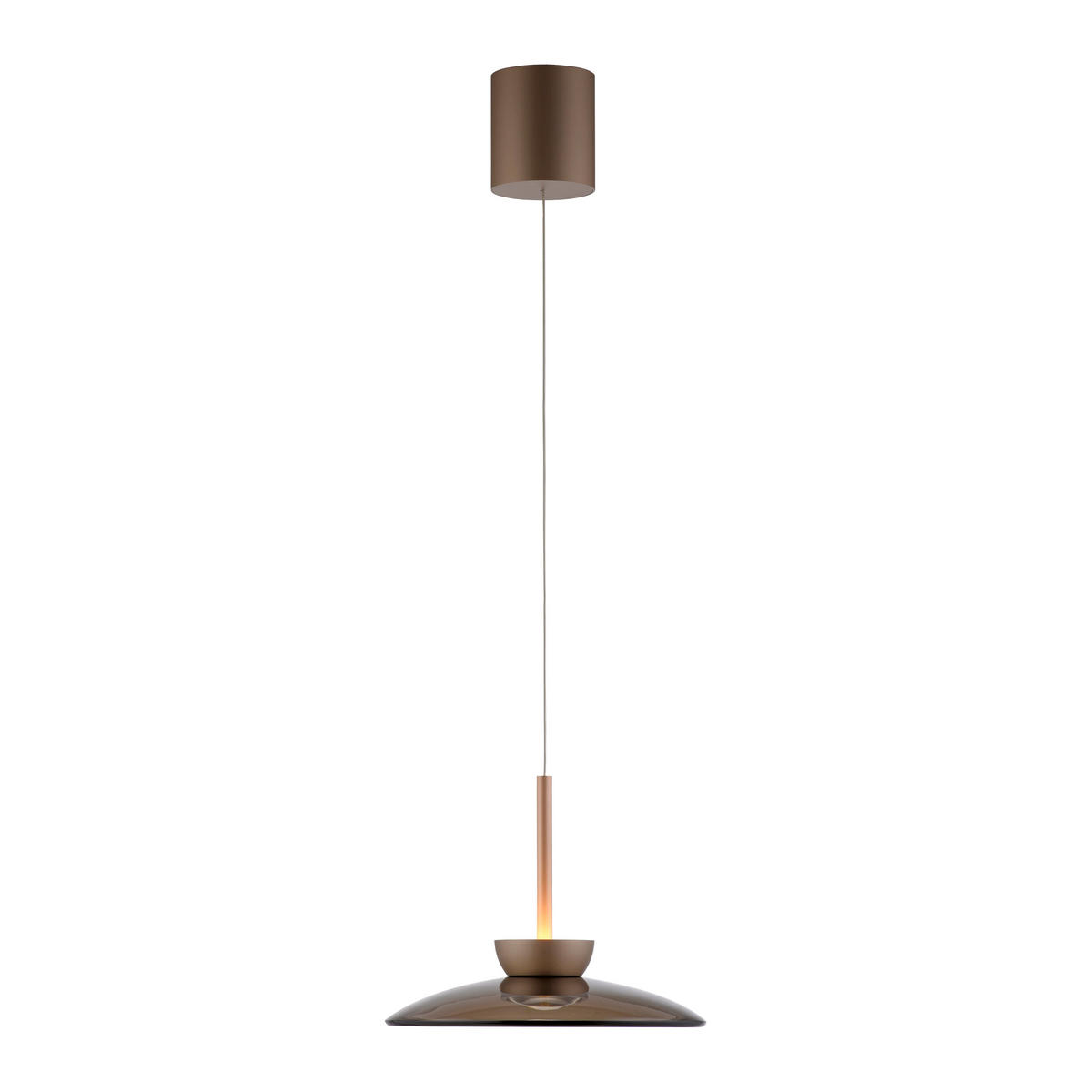 LED-PENDELLEUCHTE 32/32/200 cm    - Bronzefarben, Design, Glas/Metall (32/32/200cm) - Neuhaus PURE