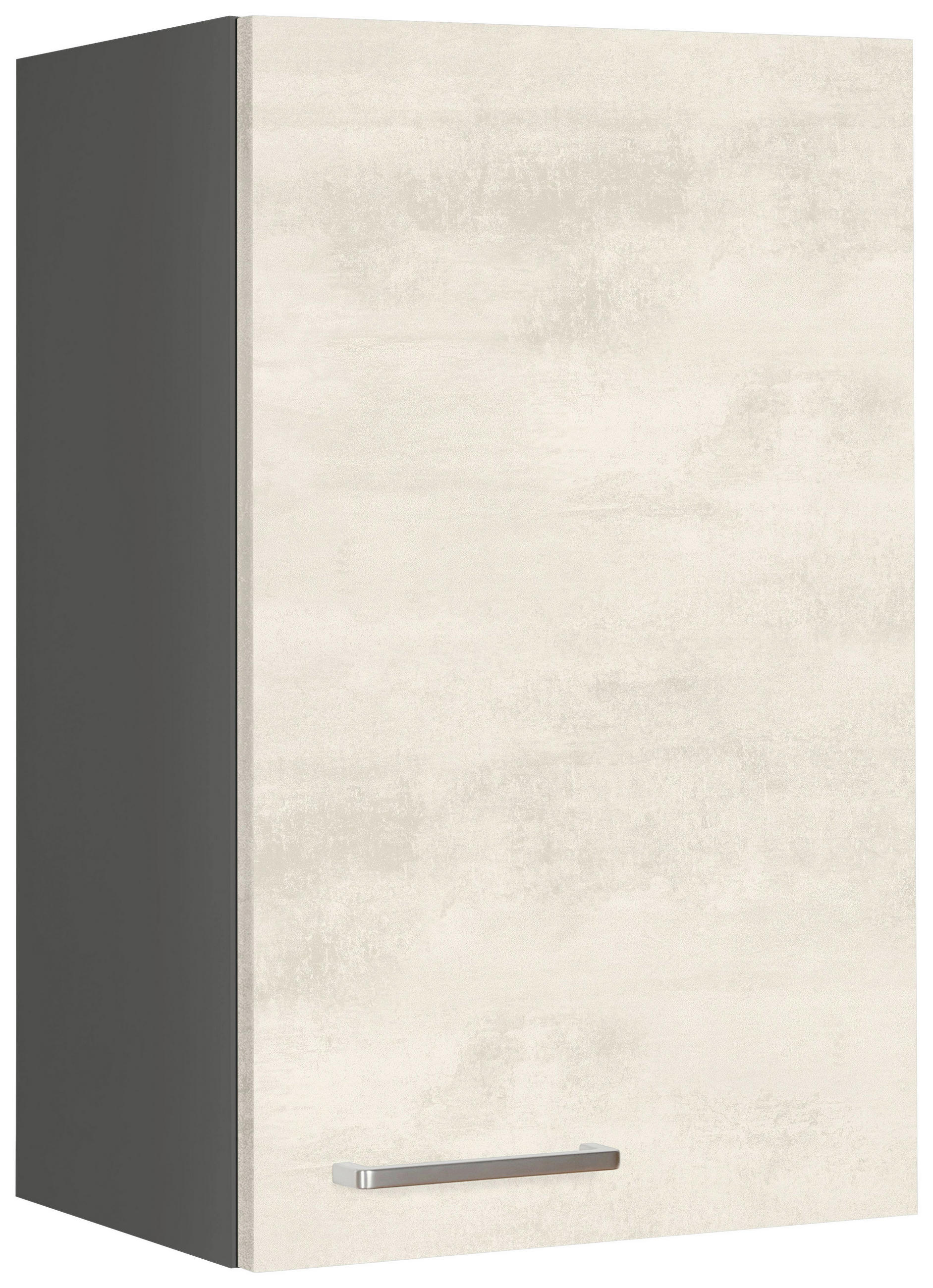 KÜCHENOBERSCHRANK 45/72/35 cm  in Weiß  - Schieferfarben/Edelstahlfarben, MODERN, Holzwerkstoff (45/72/35cm) - Nobilia