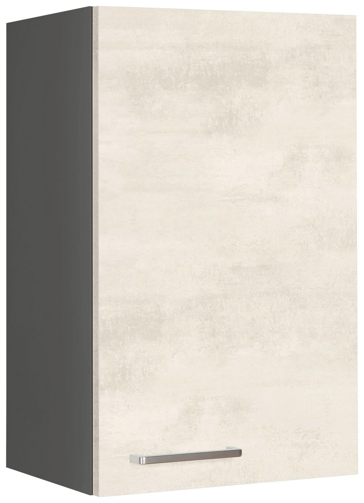 KÜCHENOBERSCHRANK 45/72/35 cm  in Weiß  - Schieferfarben/Edelstahlfarben, MODERN, Holzwerkstoff (45/72/35cm) - Nobilia