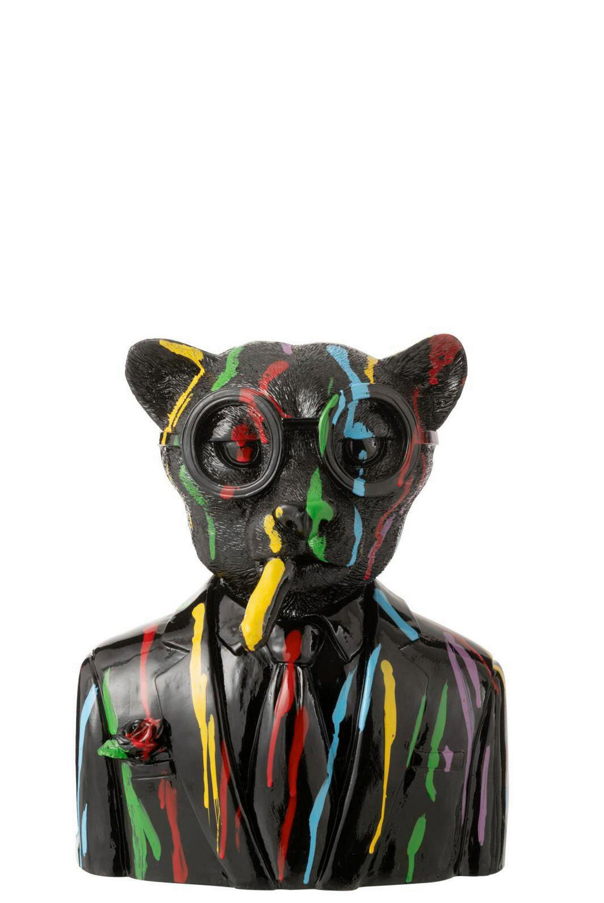 DEKOLEOPARD - Multicolor/Schwarz, Basics, Kunststoff (26/19,5/31,5cm)