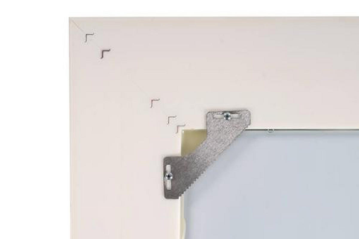 WANDSPIEGEL 40/49/3 cm    in  - Weiß, Basics, Glas/Kunststoff (40/49/3cm) - Kayoom