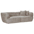 BIGSOFA Chenille Braun  - Schwarz/Braun, KONVENTIONELL, Kunststoff/Textil (240/75/105cm) - Carryhome