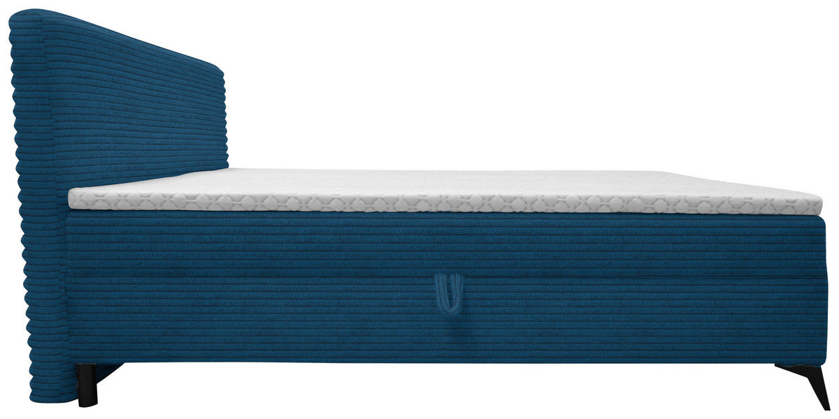 BOXBETT 160/200 cm  in Blau  - Blau/Schwarz, Design, Holz/Holzwerkstoff (160/200cm) - Xora