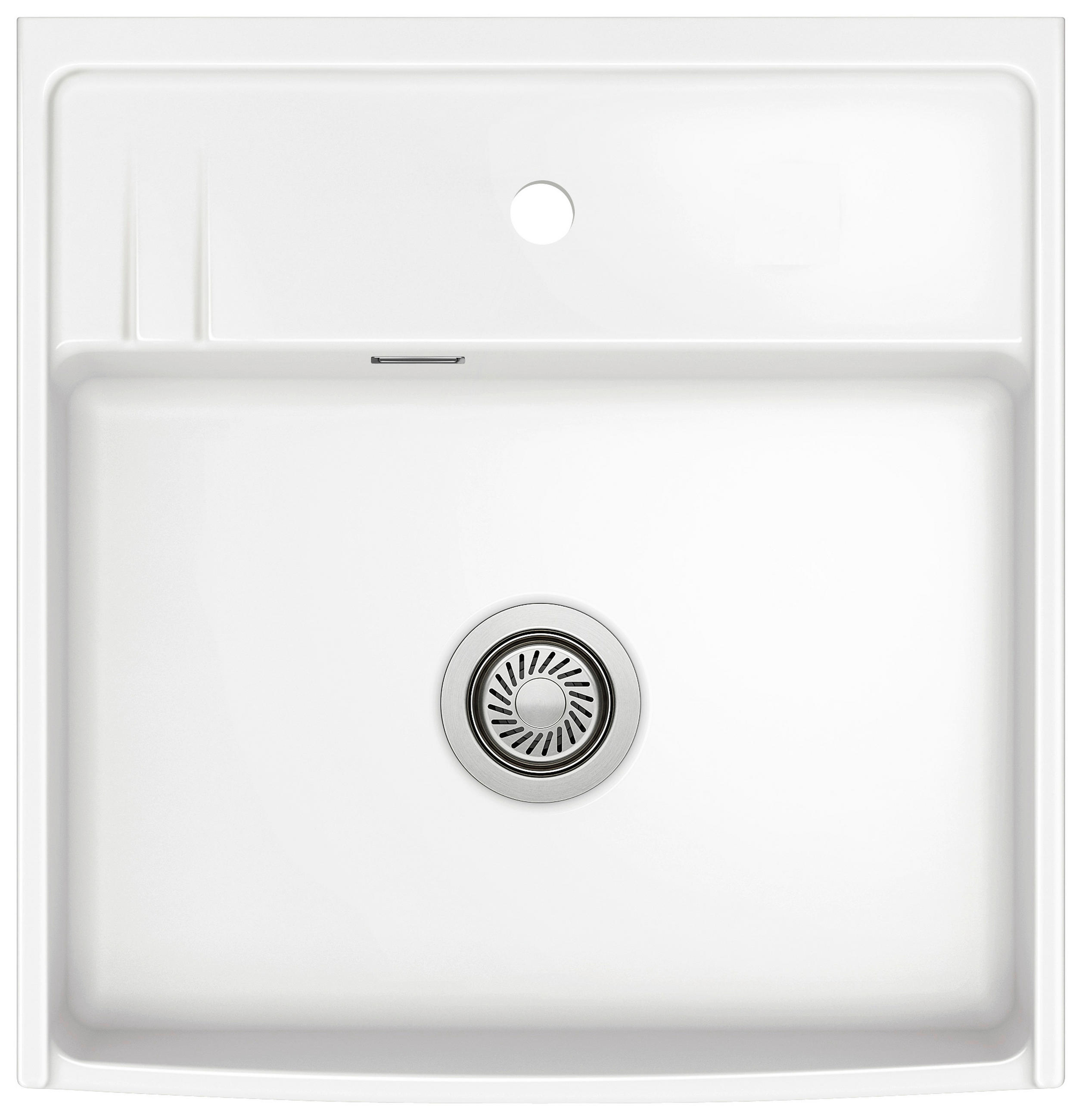 SPÜLE Kentro 60 / 59930112  - Weiß Hochglanz, Basics, Keramik (59,5/20,0/61,8cm) - Systemceram