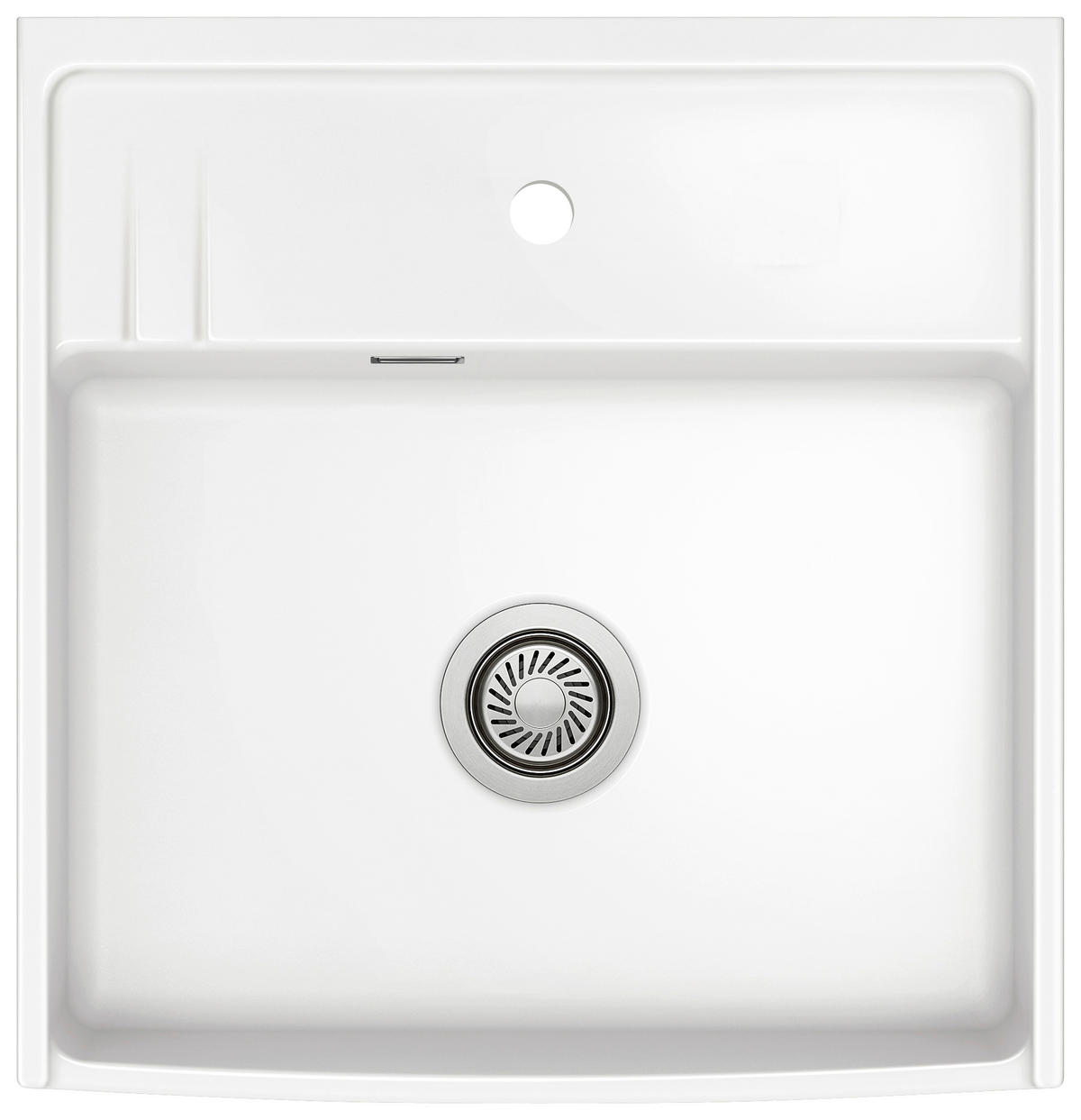 SPÜLE Kentro 60 / 59930112  - Weiß Hochglanz, Basics, Keramik (59,5/20,0/61,8cm) - Systemceram