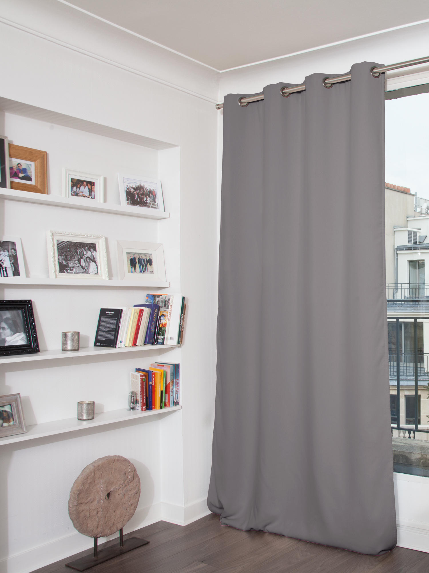 VERDUNKELUNGSVORHANG - Grau, Basics, Textil (140/260cm)