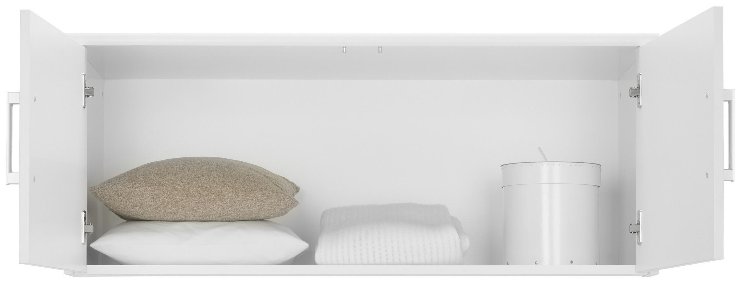 NÁSTAVEC NA SKŘÍŇ, bílá, 106/43/54 cm - bílá/barvy stříbra, Konvenční, kompozitní dřevo/plast (106/43/54cm) - Xora