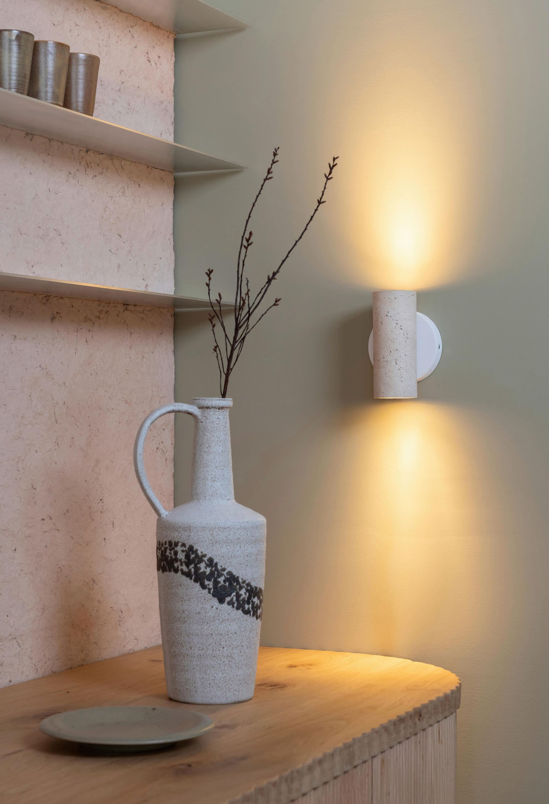 VÄGGLAMPA It's about RoMi 10/7/17 cm   - vit, Design, metall/sten (10/7/17cm) - It's about Romi