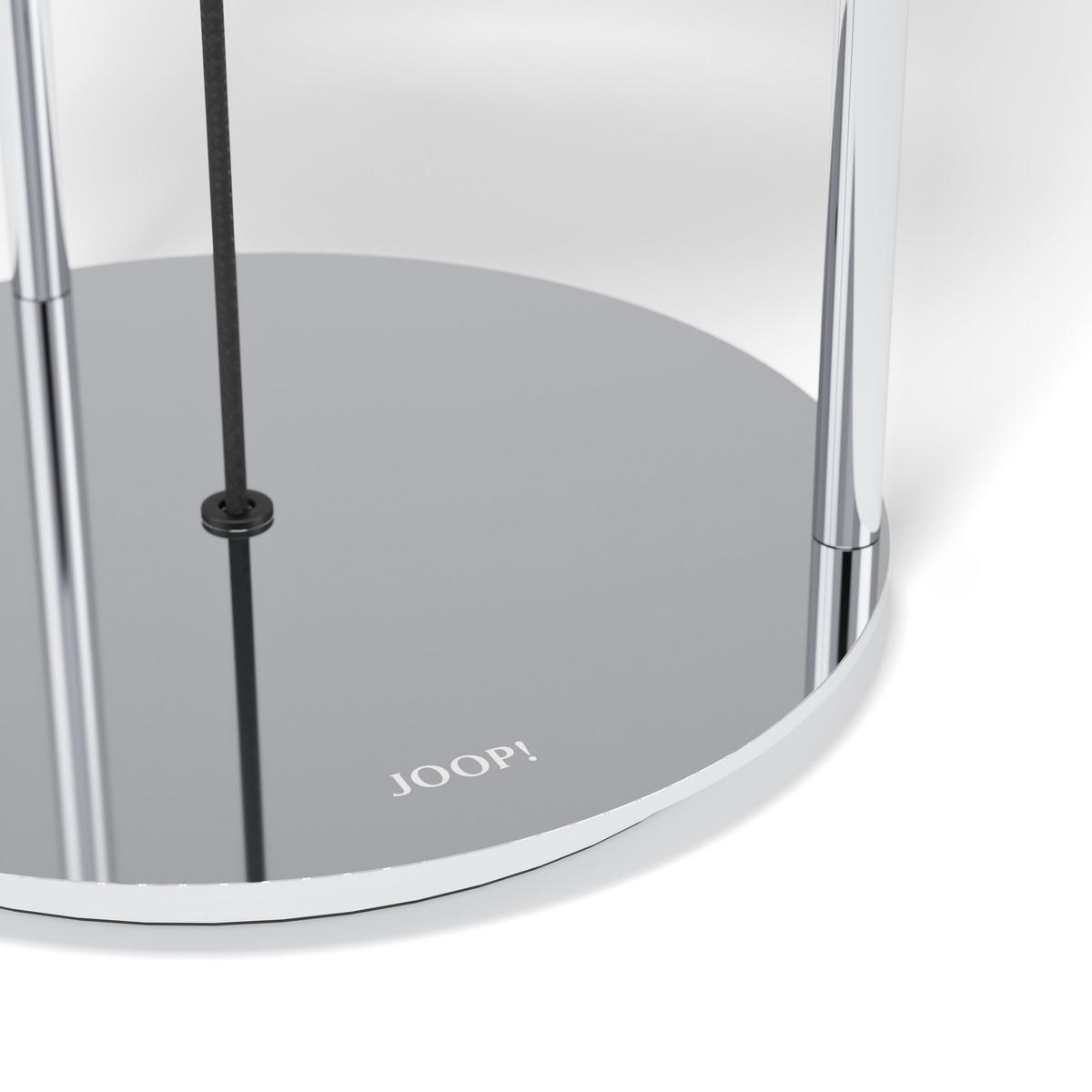 BORDSLAMPA Round Lights 21,5/52 cm   - kromfärg/svart, Design, metall/textil (21,5/52cm) - Eglo