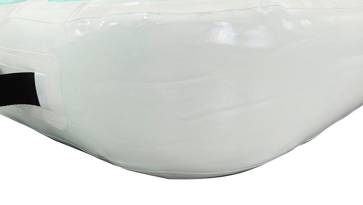 GYMNASTIKMATTE AIR BLOCK  - Türkis/Weiß, MODERN, Kunststoff (100/60/20cm)