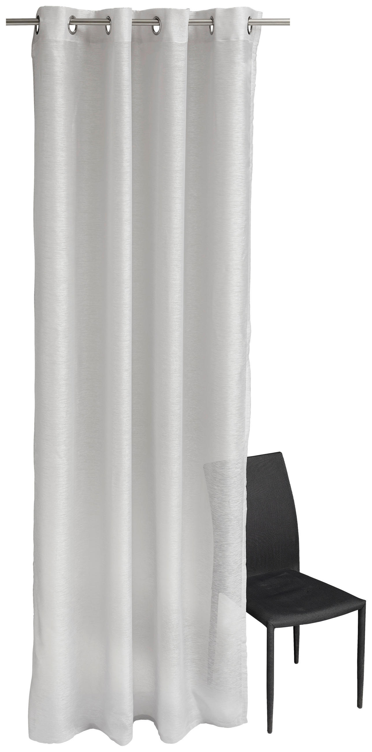 ÖSENSCHAL T-Clean transparent 140/250 cm   - Hellgrau, Basics, Textil (140/250cm) - Tom Tailor